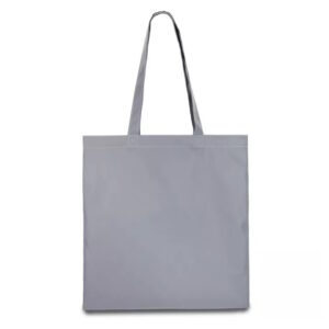 Еко-сумка сіра з плащової тканини, 38х40 см