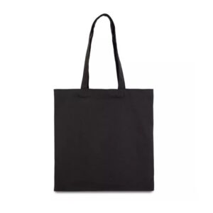 Еко-сумка з бавовни чорна 220 г/кв.м, 38х40 см