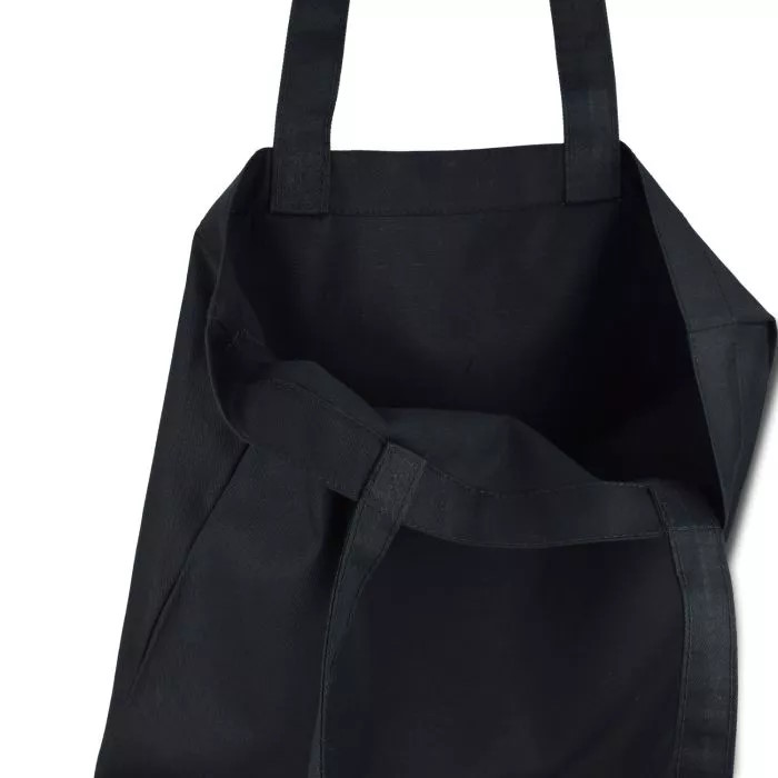 Еко-сумка з бавовни чорна 240 г/кв.м, 35х35x7 см - Зображення 2