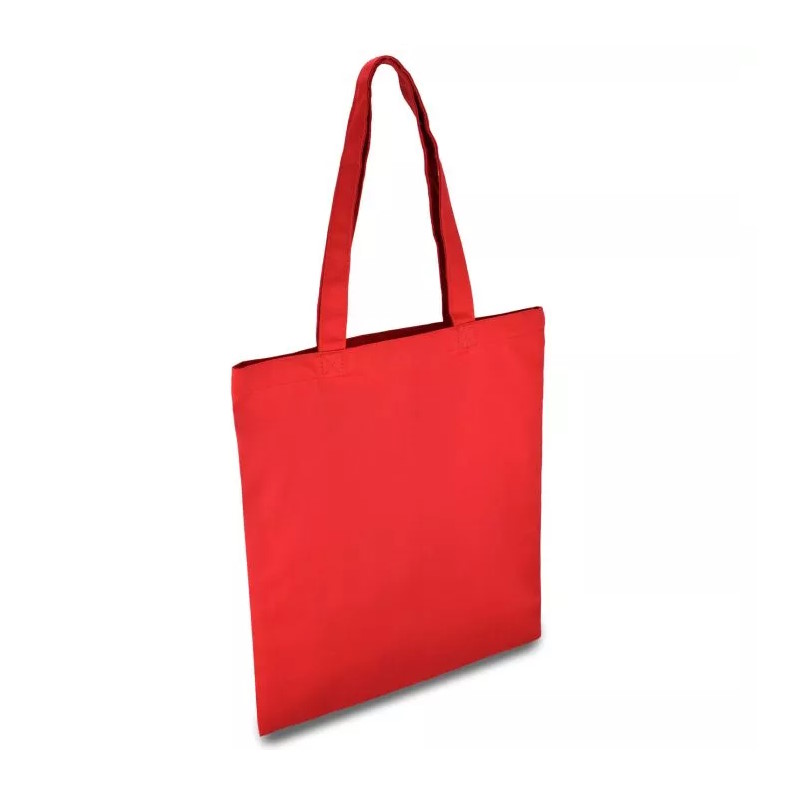 Еко-сумка з бавовни червона 240 г/кв.м, 35х41 см - Зображення 2