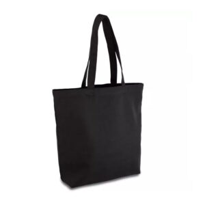 Еко-сумка з бавовни чорна 220 г/кв.м, 39х41x8 см