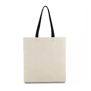 Еко-сумка з чоними ручками 240 г/кв.м, 38х40 см