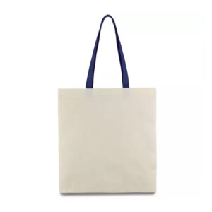 Еко-сумка з синіми ручками 240 г/кв.м, 38х40 см