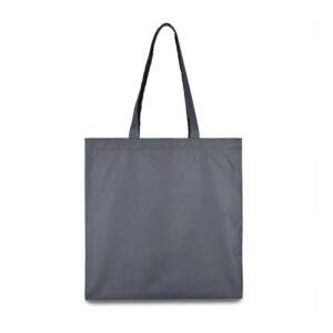 Еко-сумка з плащової тканини сіра, 38х40см