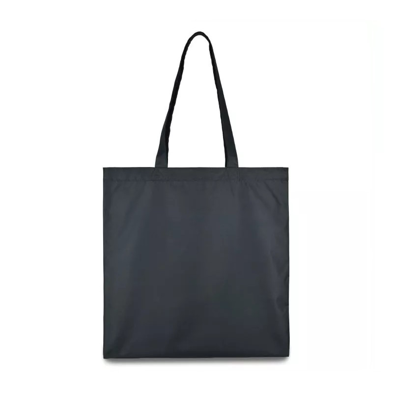 Еко-сумка з плащової тканини чорна, 38х40см