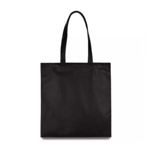 Еко-сумка чорна зі спанбонду, 38х40см
