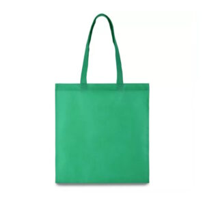 Еко-сумка зелена зі спанбонду, 38х40см