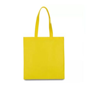 Еко-сумка жовта зі спанбонду, 38х40см