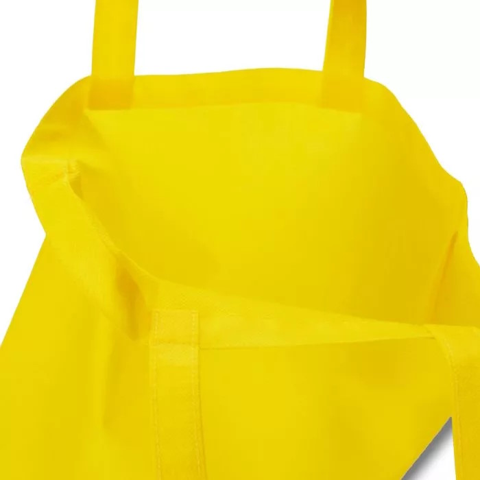 Еко-сумка жовта зі спанбонду, 38х40см - Зображення 3