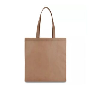 Еко-сумка бежева зі спанбонду, 38х40см