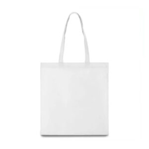 Еко-сумка біла зі спанбонду, 38х40см