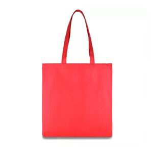 Еко-сумка червона зі спанбонду, 38х40см