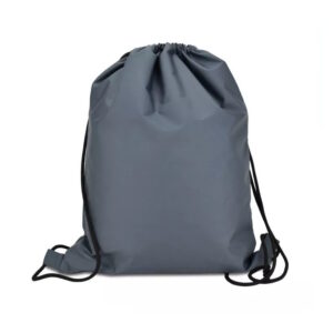 Еко-рюкзак з плащової тканини сірий, 35х45см