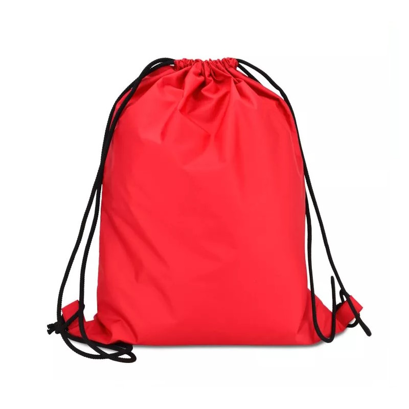 Еко-рюкзак з плащової тканини червоний, 35х45см