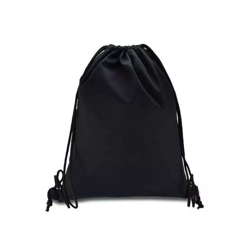 Еко-рюкзак з саржі чорний, 35х45см