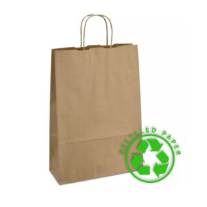 Паперовий пакет 23х10х32 з крученими ручками
