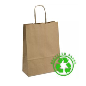 Паперовий пакет 18х08х25 з крученими ручками