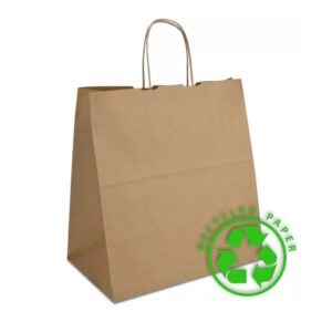 Паперовий пакет 32x19x34 з крученими ручками "на винос"