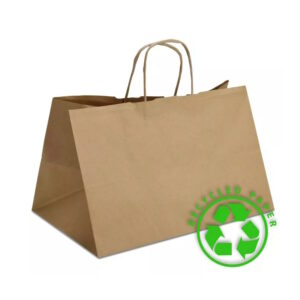 Паперовий пакет 30x18x18 з крученими ручками "на винос"