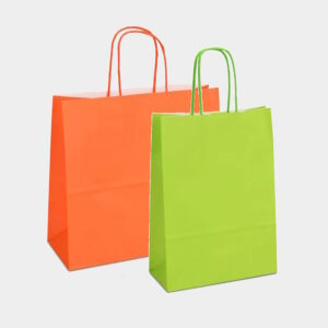 Кольорові крафт пакети з ручками